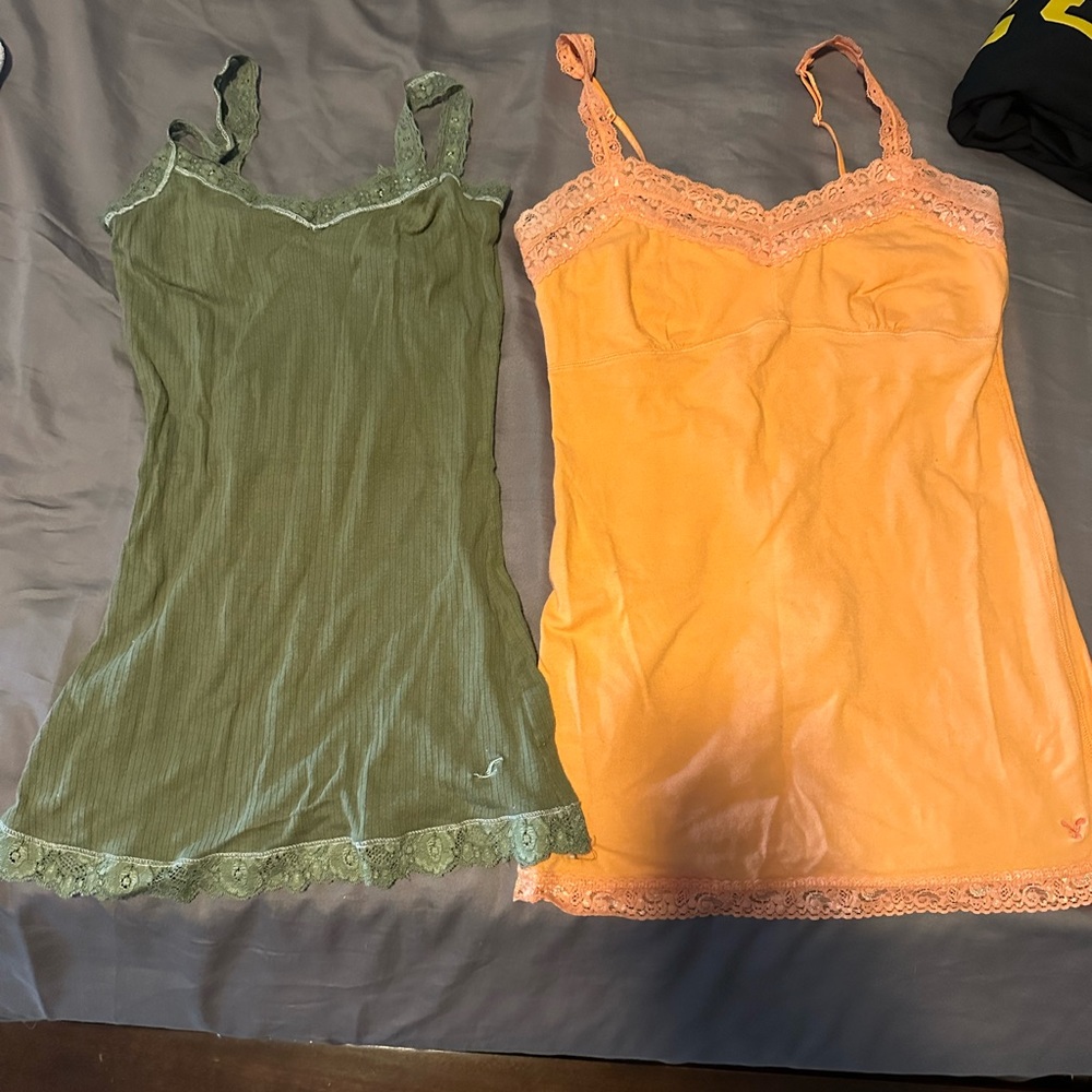 Hollister and American eagle tank tops